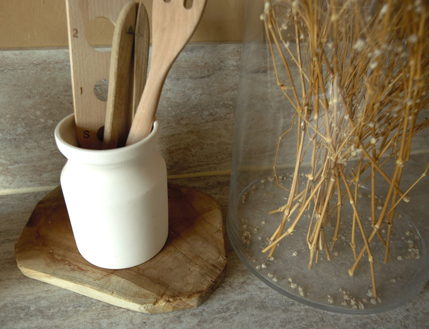 Pot à ustensiles COOVER - Blanc et Terracotta