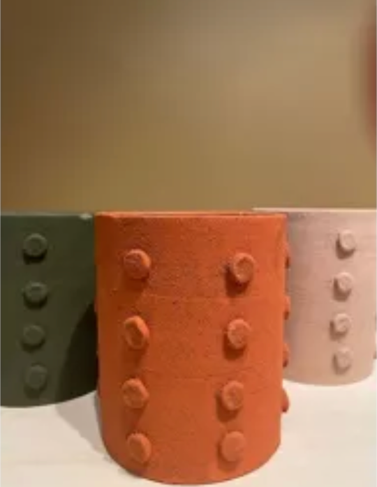 Bougies en terre cuite grande taille