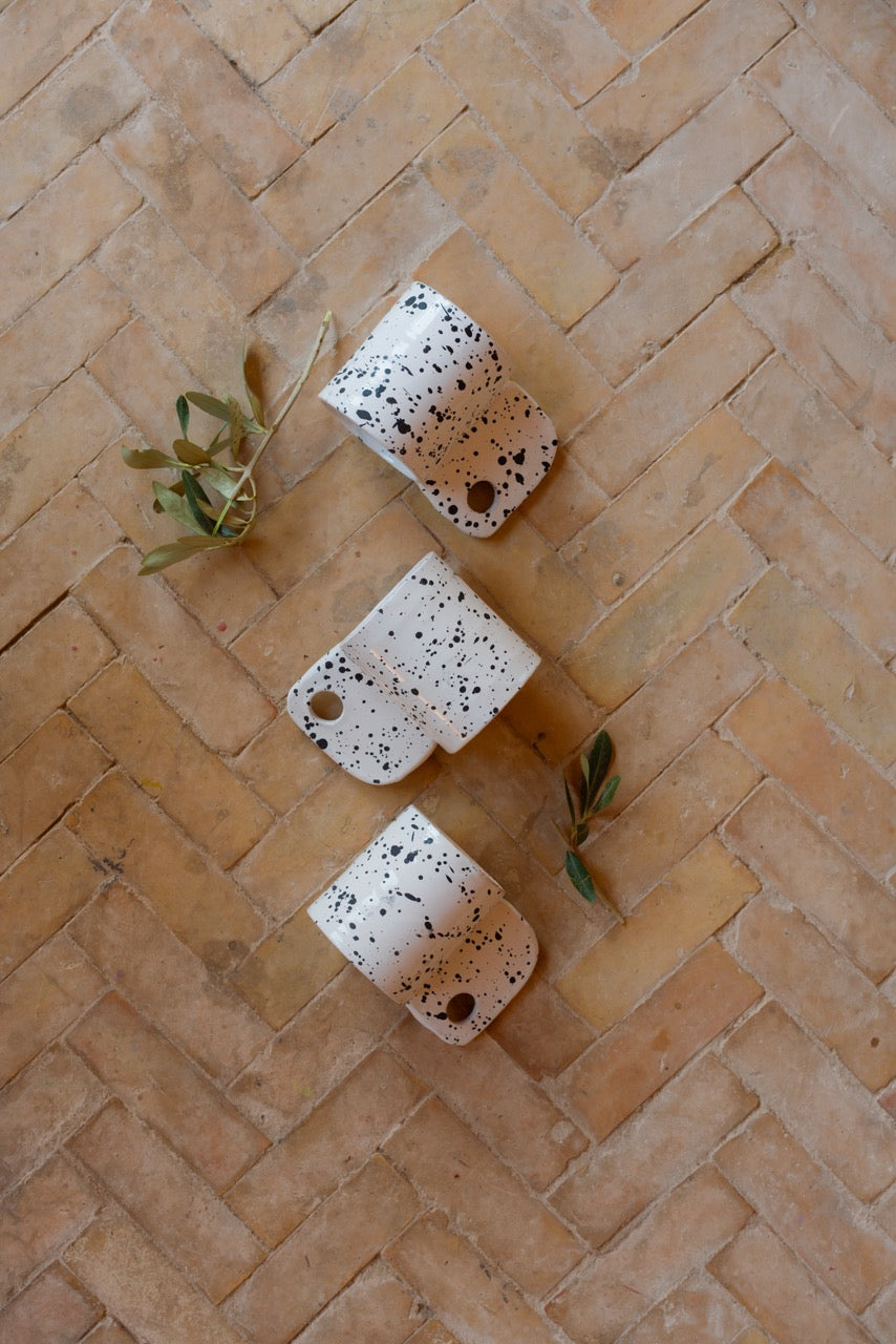 Mug KAWA - Moucheté Blanc & Noir