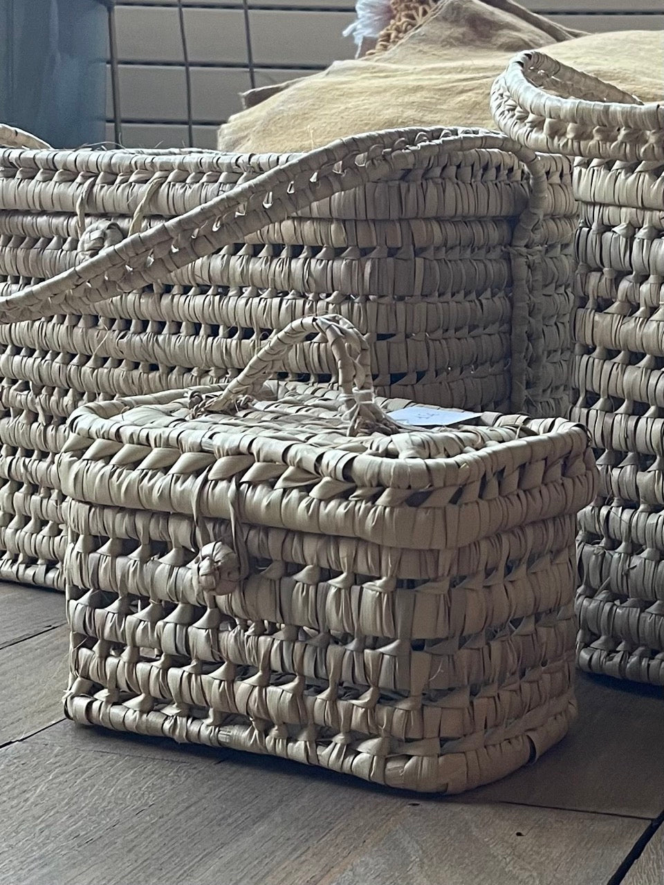 Malle en feuilles de palmier