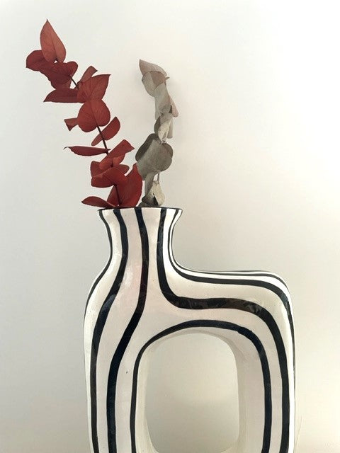 Vase rayé