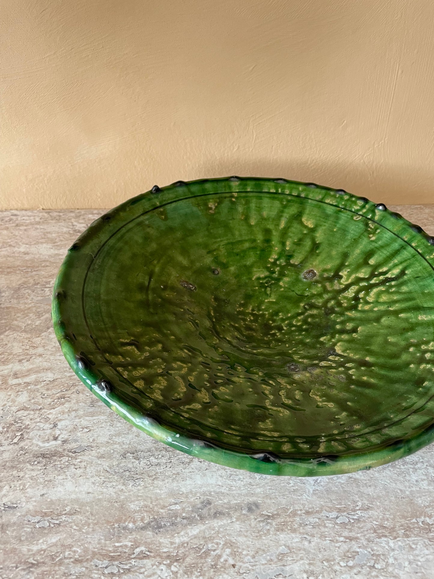Grand plat TAMEGROUTE vert