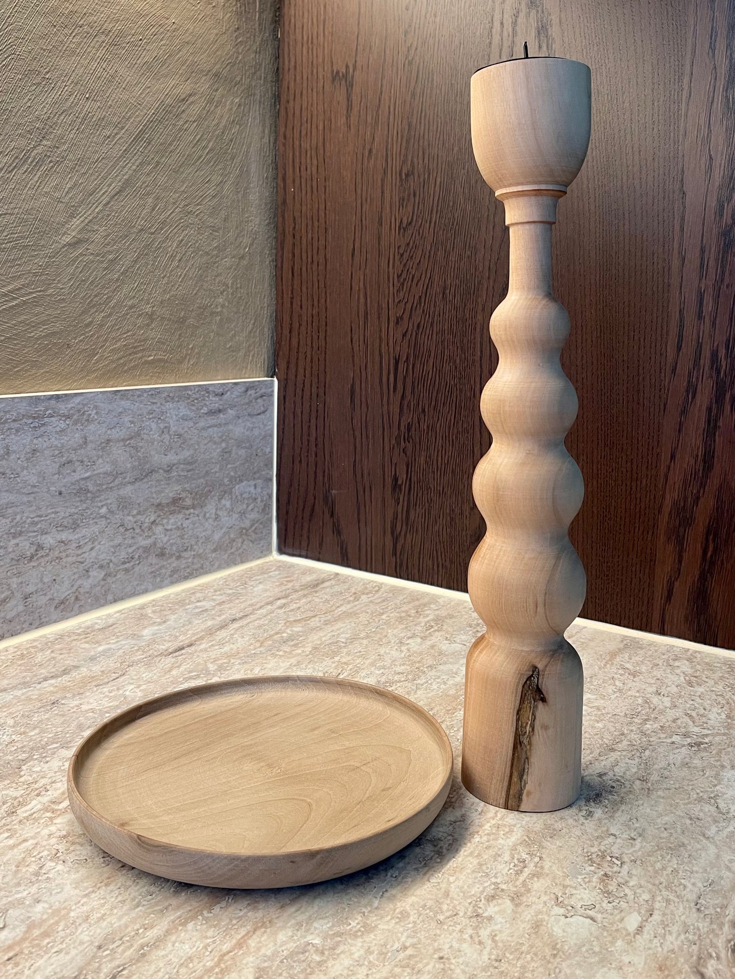 Bougeoirs en bois ASAYL