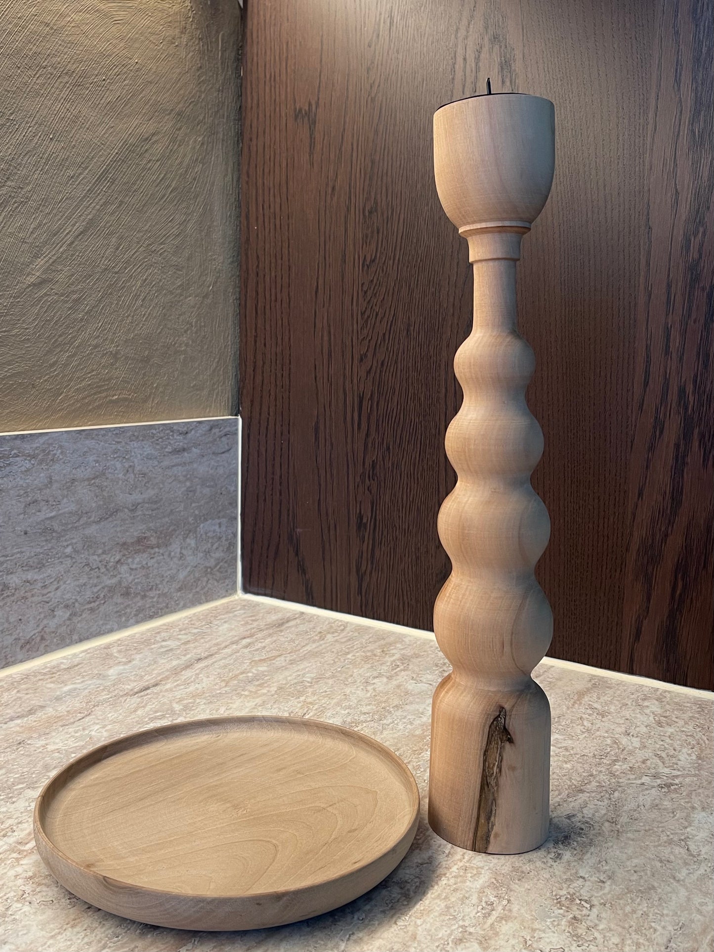Bougeoirs en bois ASAYL