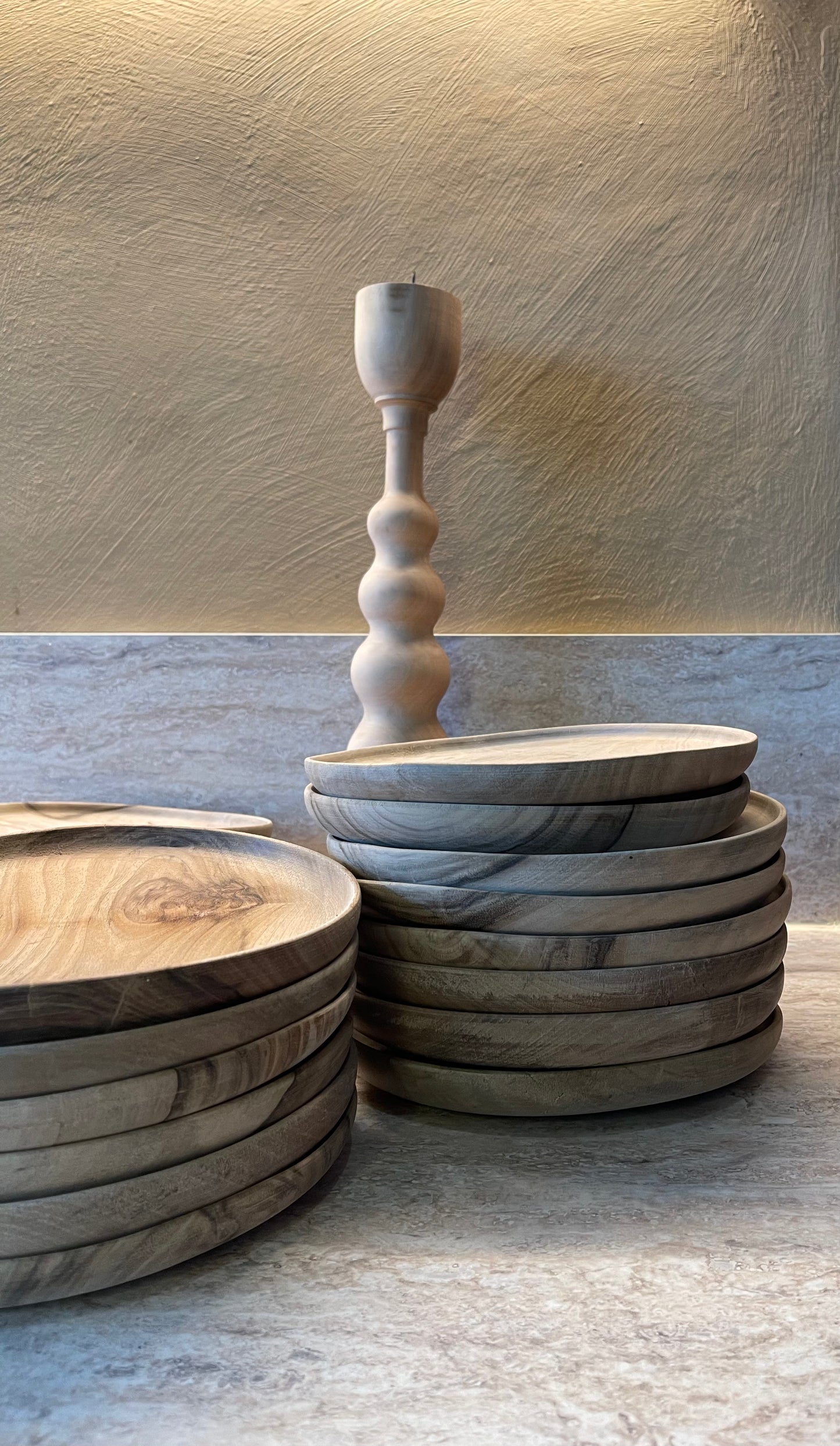 Assiettes/Plateaux en bois de noyer