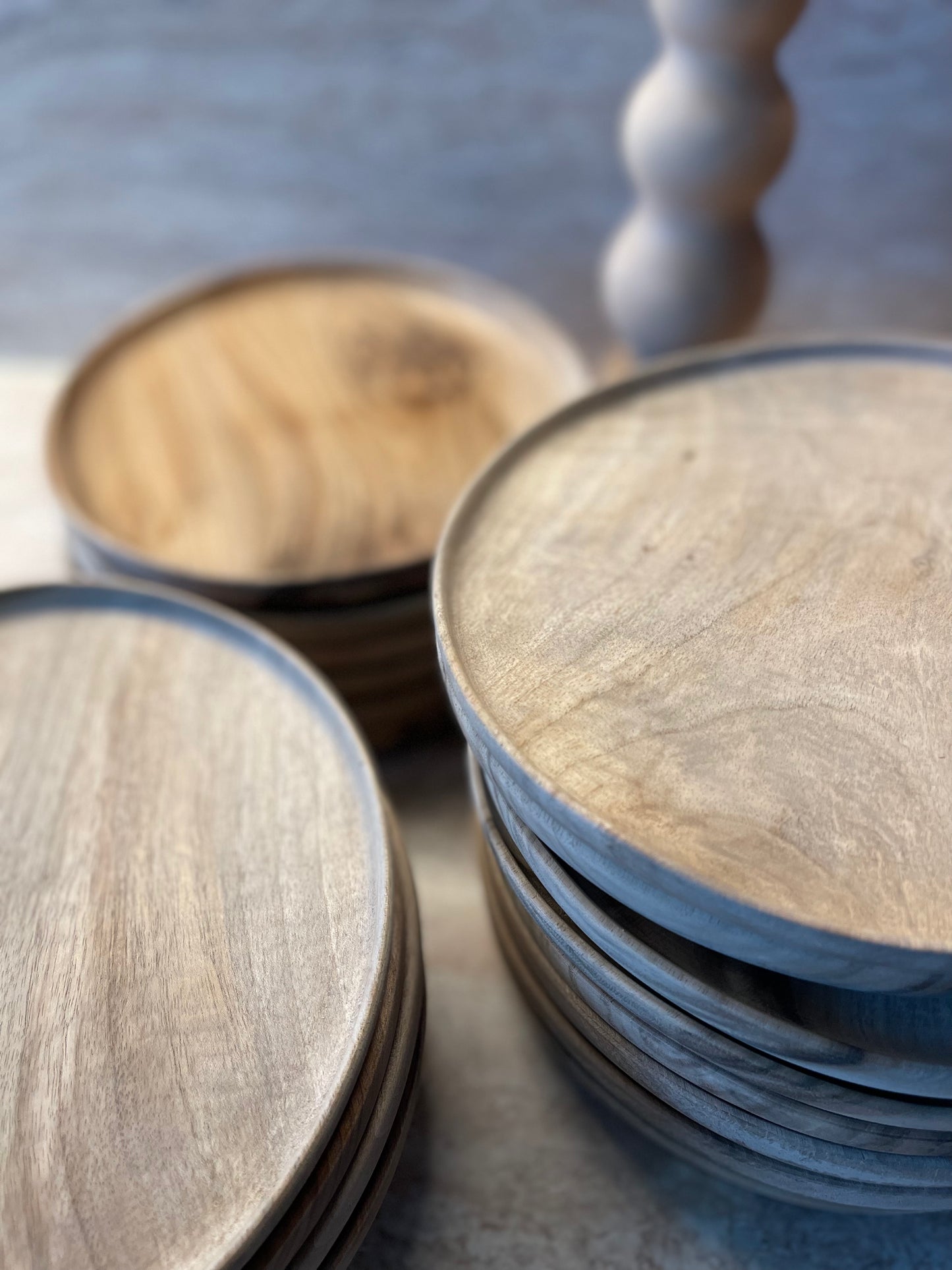Assiettes/Plateaux en bois de noyer