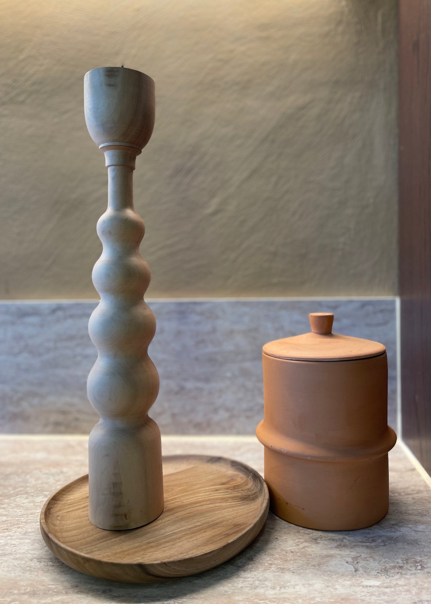 Assiettes/Plateaux en bois de noyer