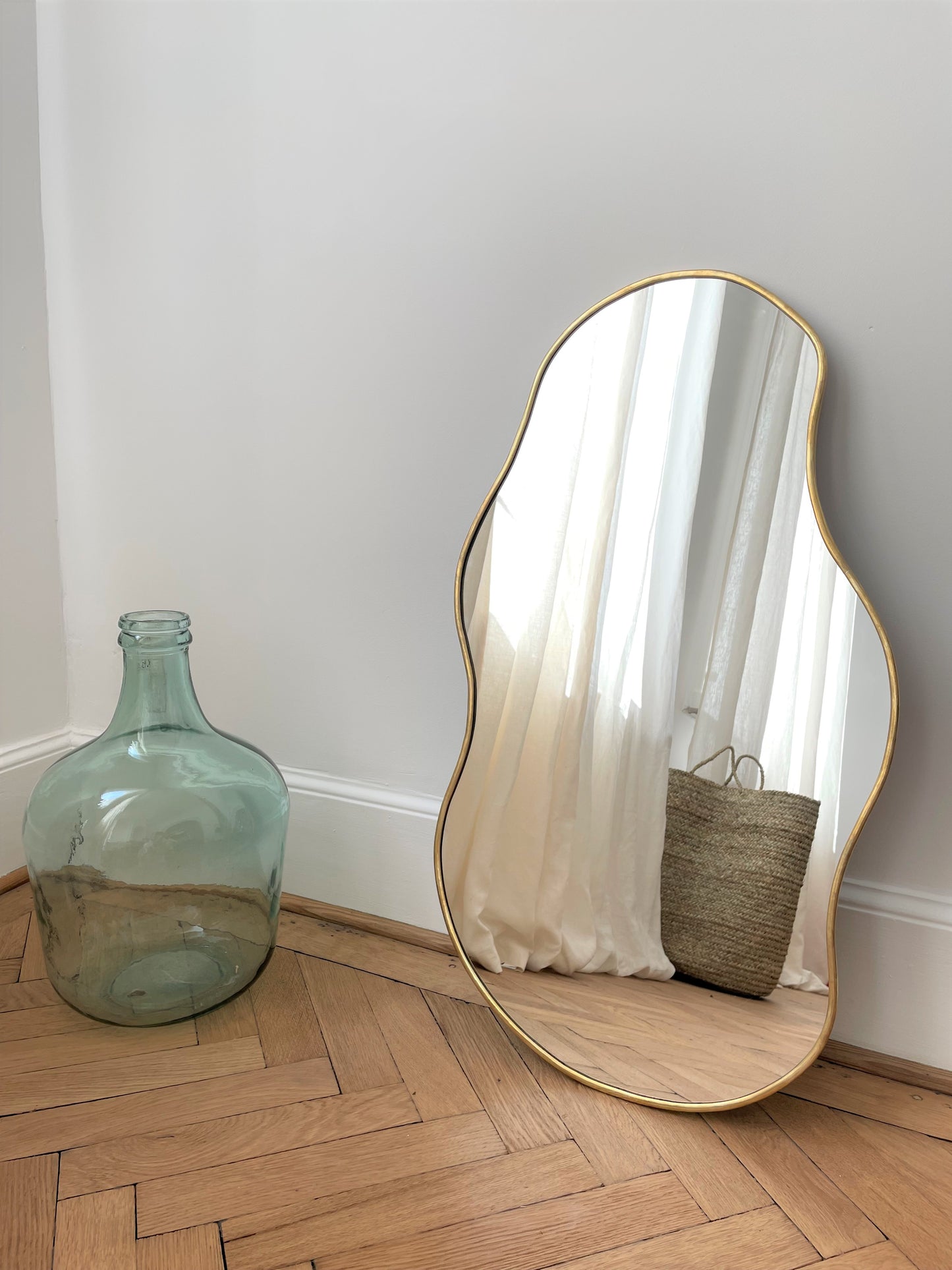 Miroir noir & doré