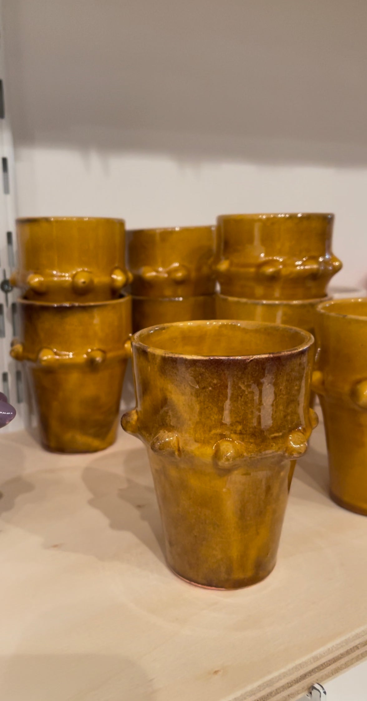 Tasse Beldi jaune vintage