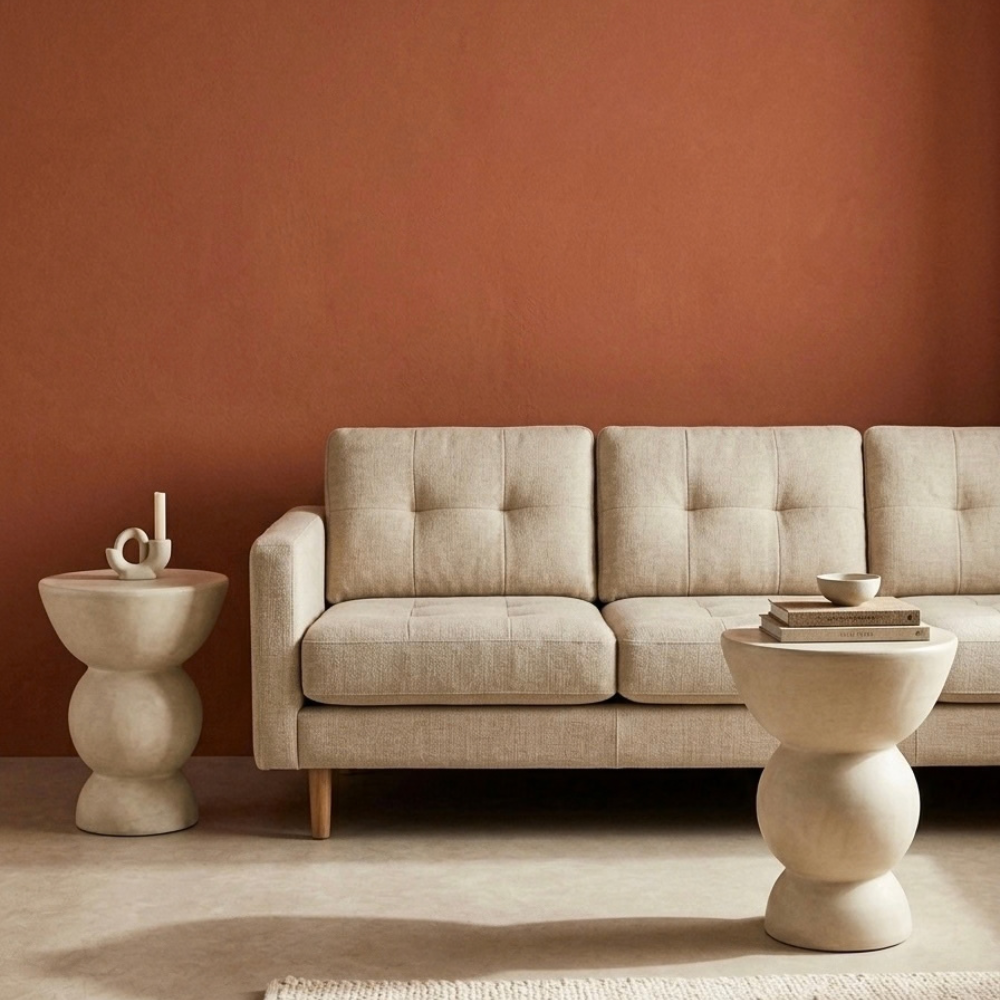 Table d’appoint en terre cuite