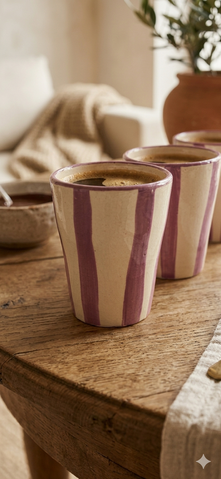 Tasse rayé