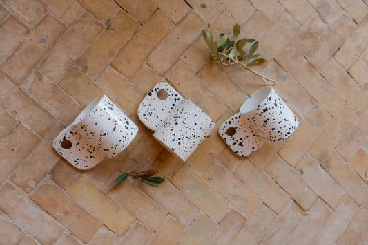 Mug KAWA -  Moucheté Blanc & Noir
