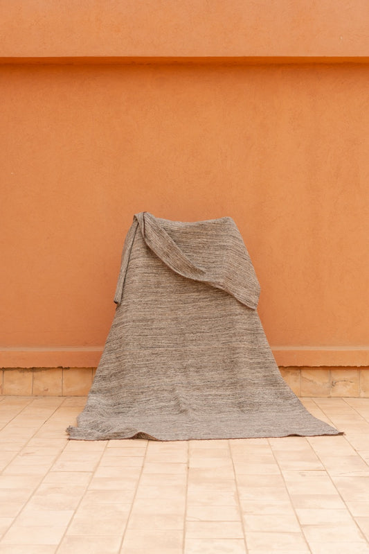 Couvre lit/Plaid Marron beige
