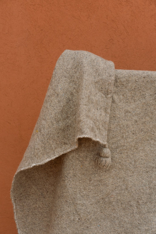 Couvre lit/Plaid Gris beige