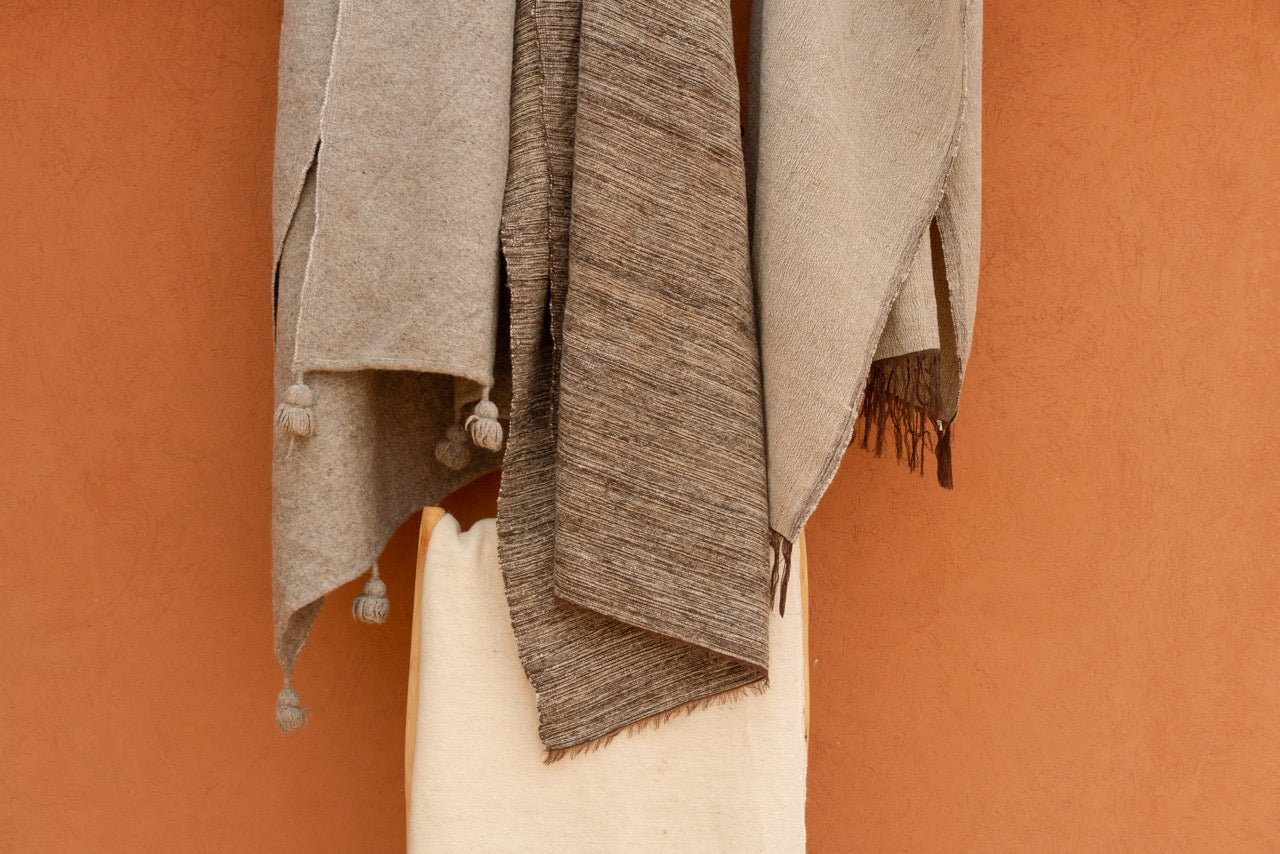 Couvre lit/Plaid Marron beige