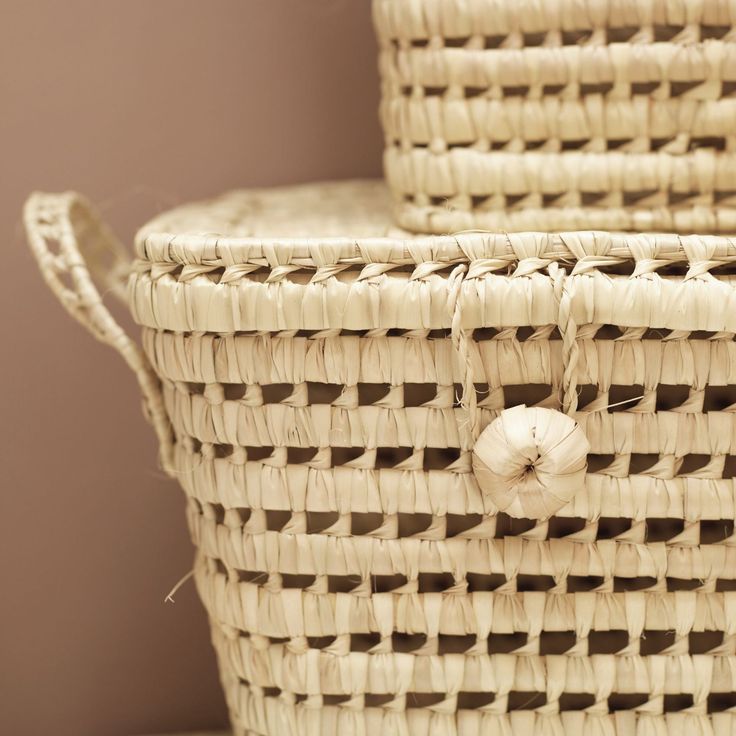 Malle en feuilles de palmier