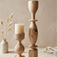 Bougeoirs en bois ASAYL