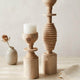 Bougeoirs en bois ASAYL