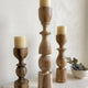 Bougeoirs en bois ASAYL
