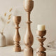 Bougeoirs en bois ASAYL
