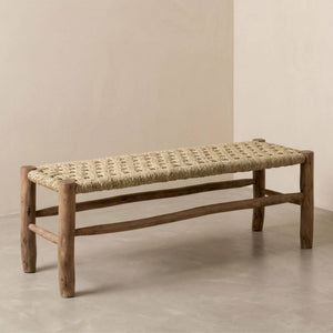 artisanat-marocain-banc-bois-doum-tresse