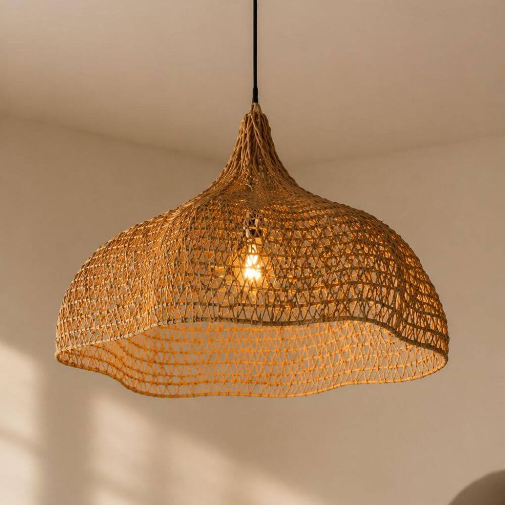 artisanat-marocain-lampe-rotin-plafond