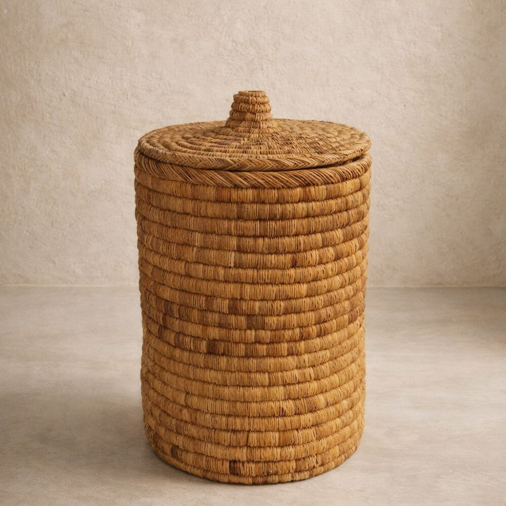 artisanat-marocain-panier-palmier-detail-tressage