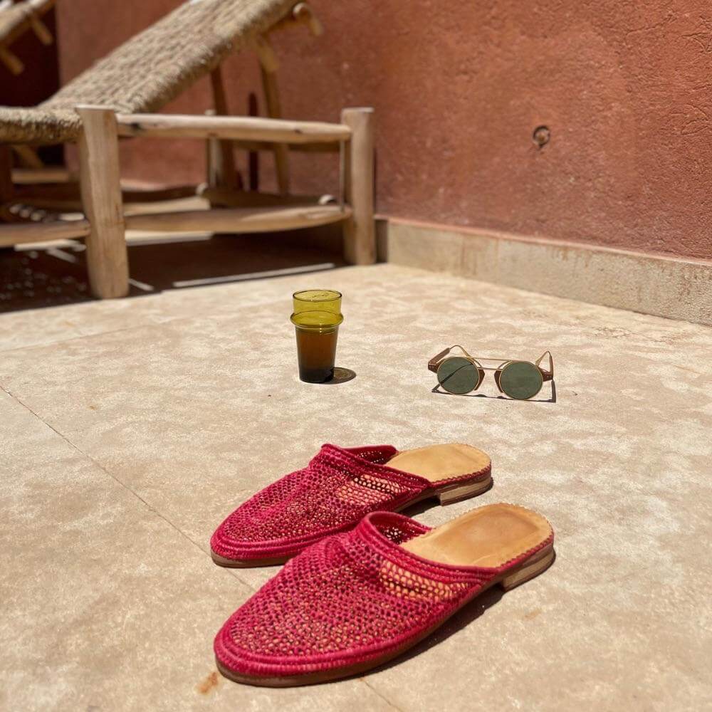 bligha-en-raphia-rouge