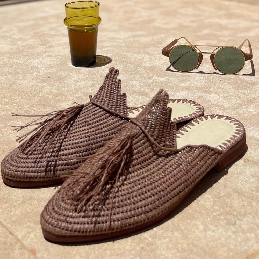 bligha-marocaine-raphia-naturel-marron