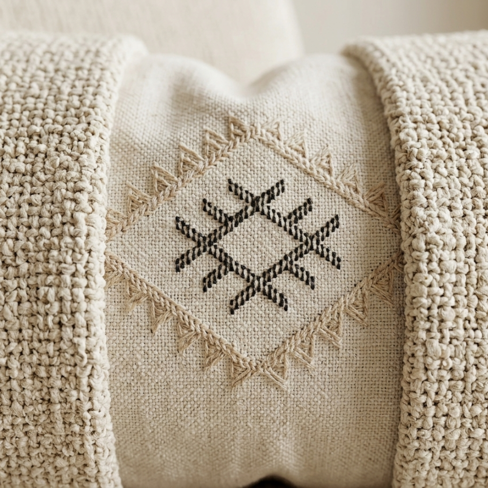 Housse de coussin - Soie de cactus