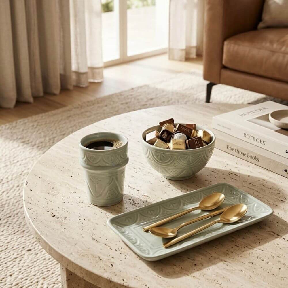 Tasse motif Turquoise